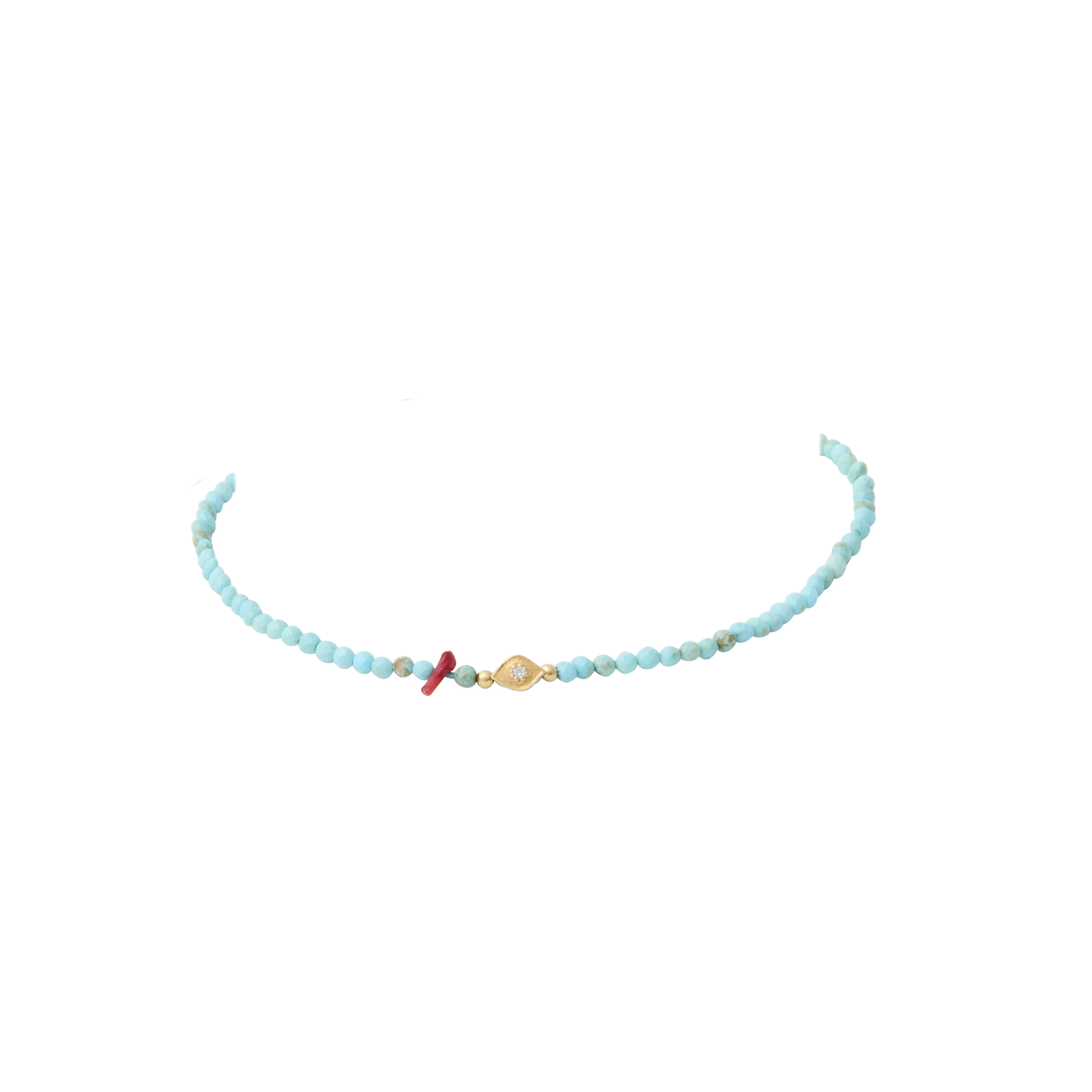 Adjustable turquoise waxed pull-cord bracelet with square macramé sliding knot closure gold vermeil