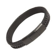 Braided Leather with Nylon Strap Bracelet