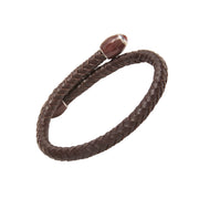 Football Braided Leather Spring Bracelet
