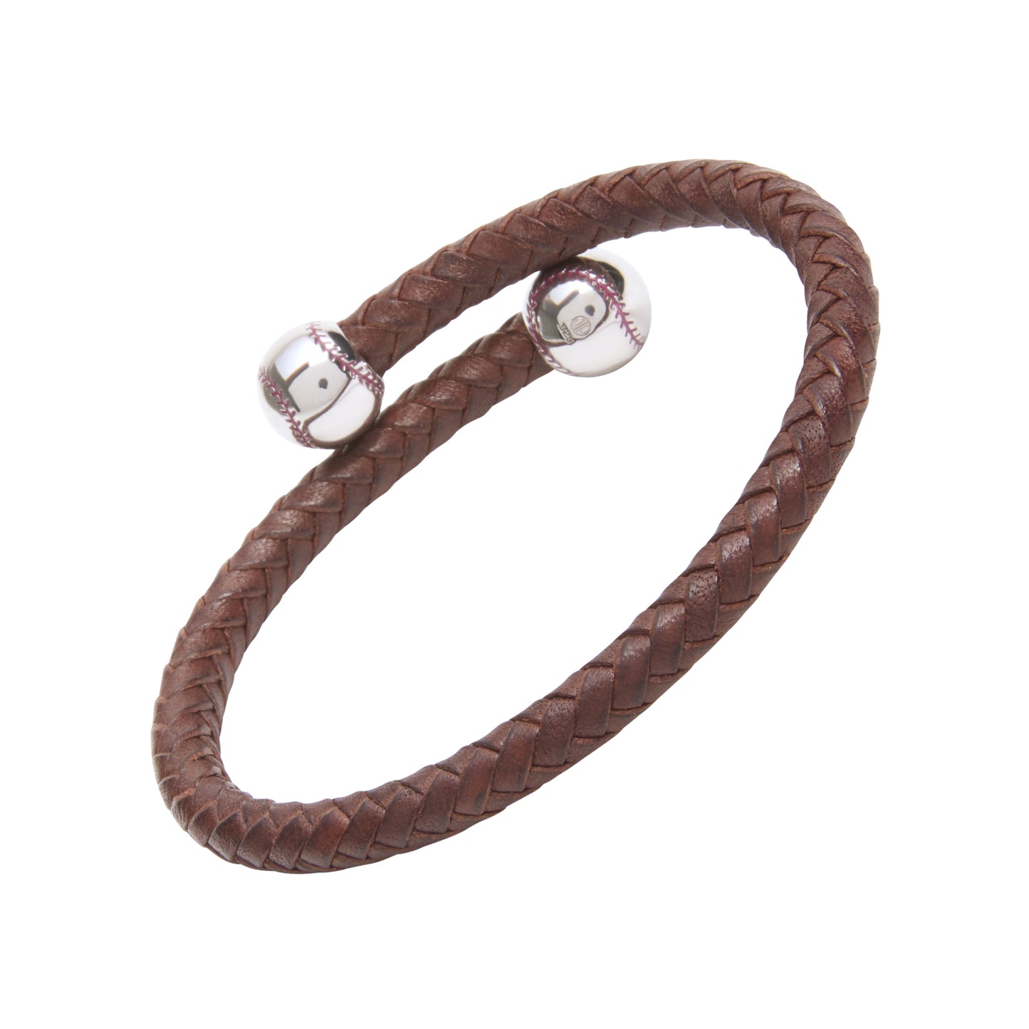 Sterling Baseball Brown SPRING Bracelet