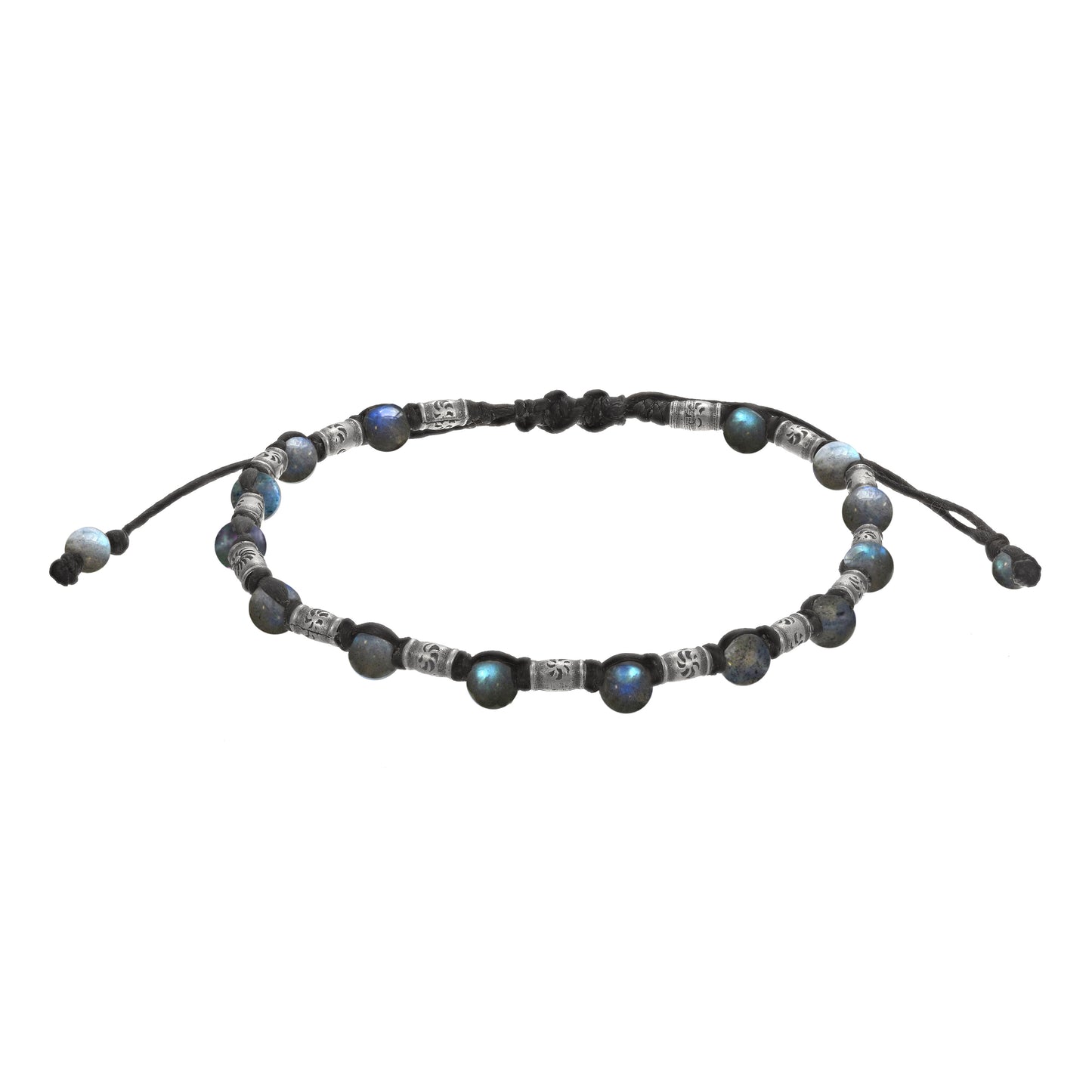 Rivet Sterling Bead Pull Cord