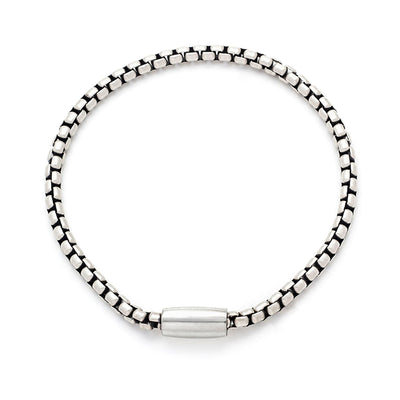 Lava Stone Bead Bracelet with Silver Spacer Beads on a Wax Cord – Jan Leslie