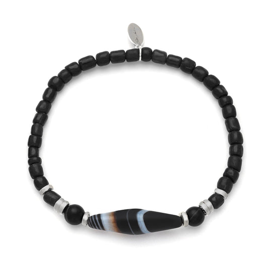 Agate Beaded Flex Bracelet