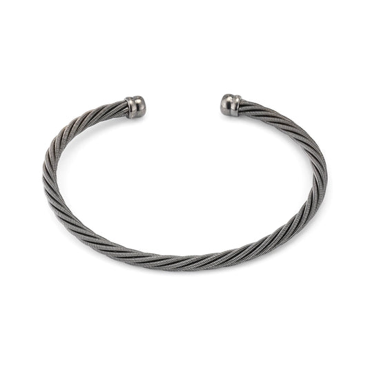 Twisted Sterling Cable Cuff
