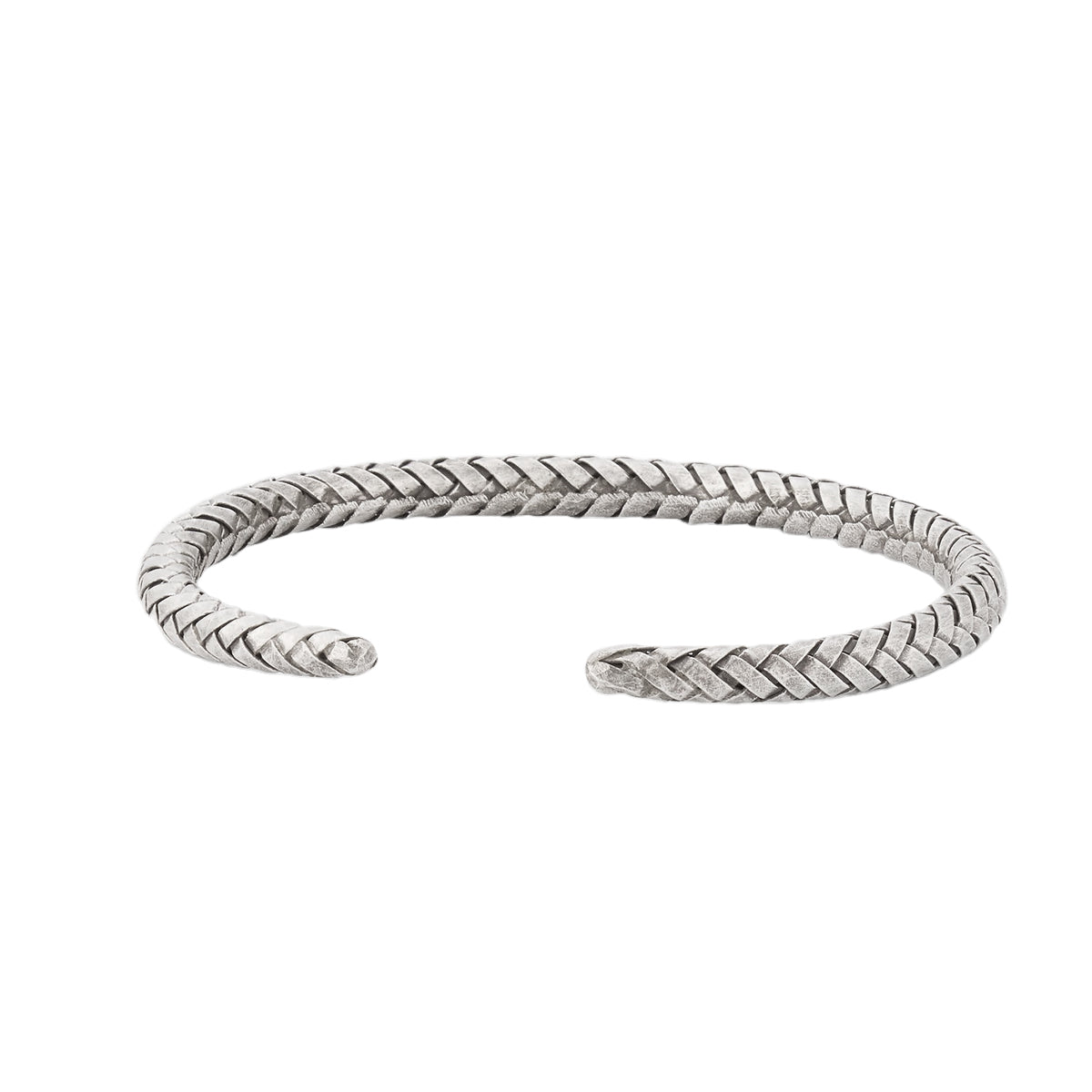 Braided Flexible Sterling Cuff Bracelet
