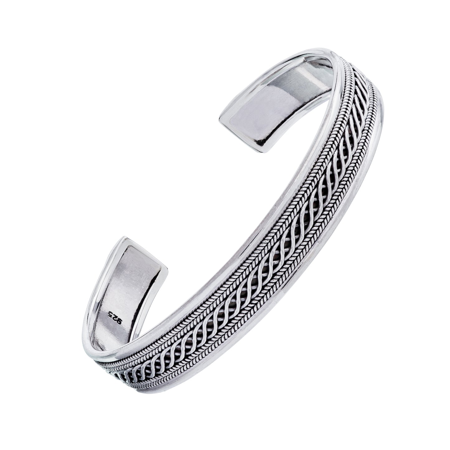 Braided Sterling Cuff Bracelet