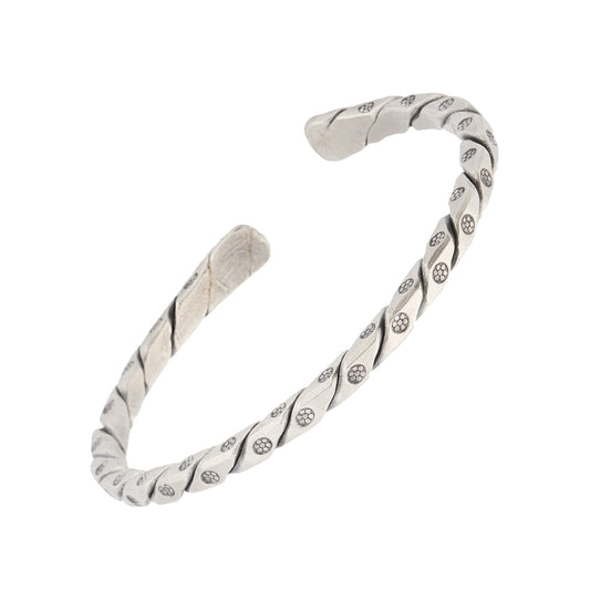 Twist Rivet Sterling Cuff