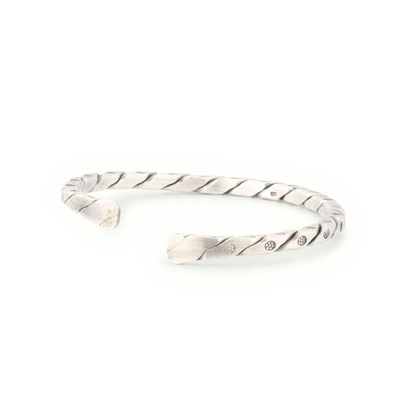 Twist Rivet Sterling Cuff