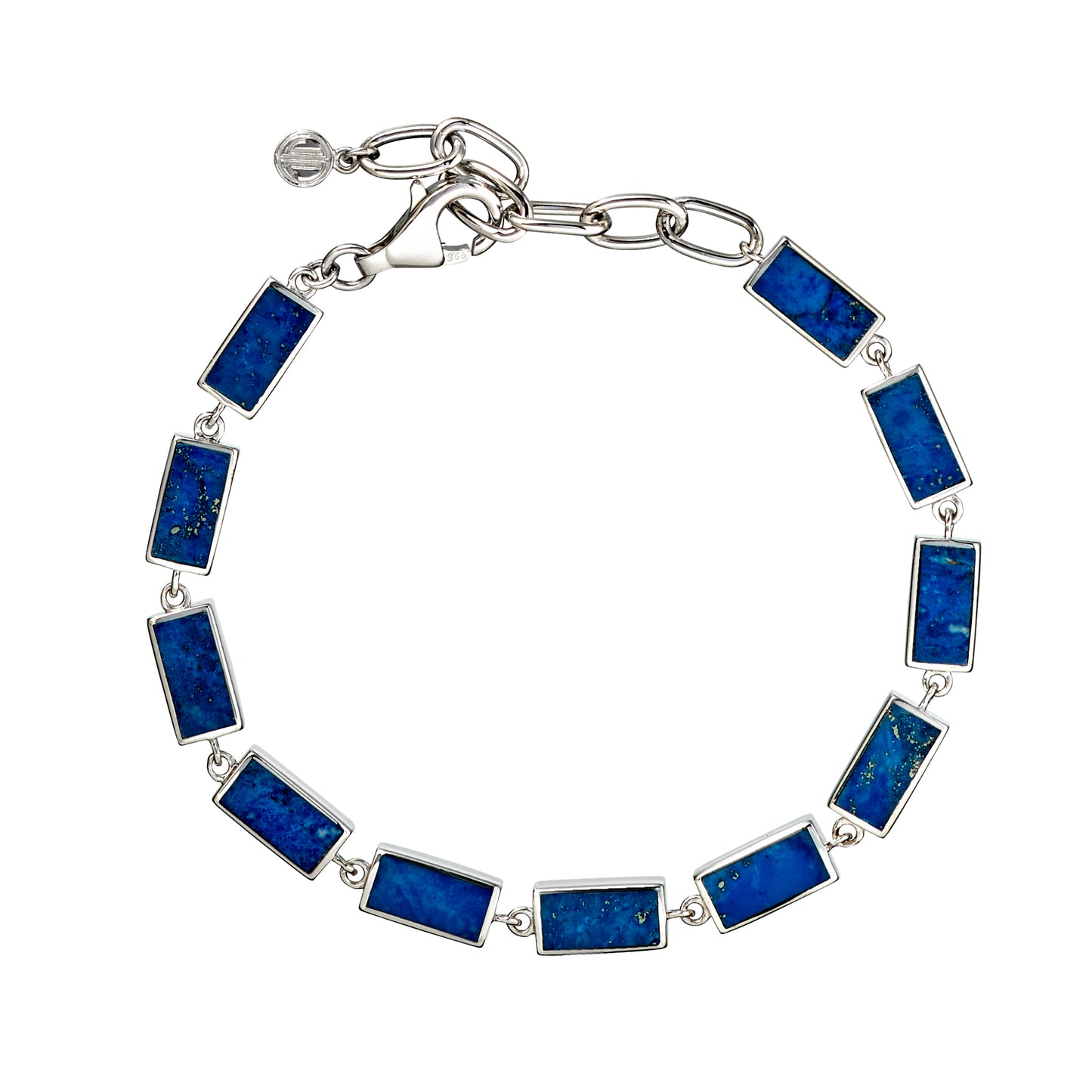 Go Knicks!  Blue Lapis Dash & Orange Woven Leather Bracelet Stack