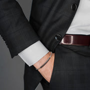 The two-tone twisted cable bracelet.
