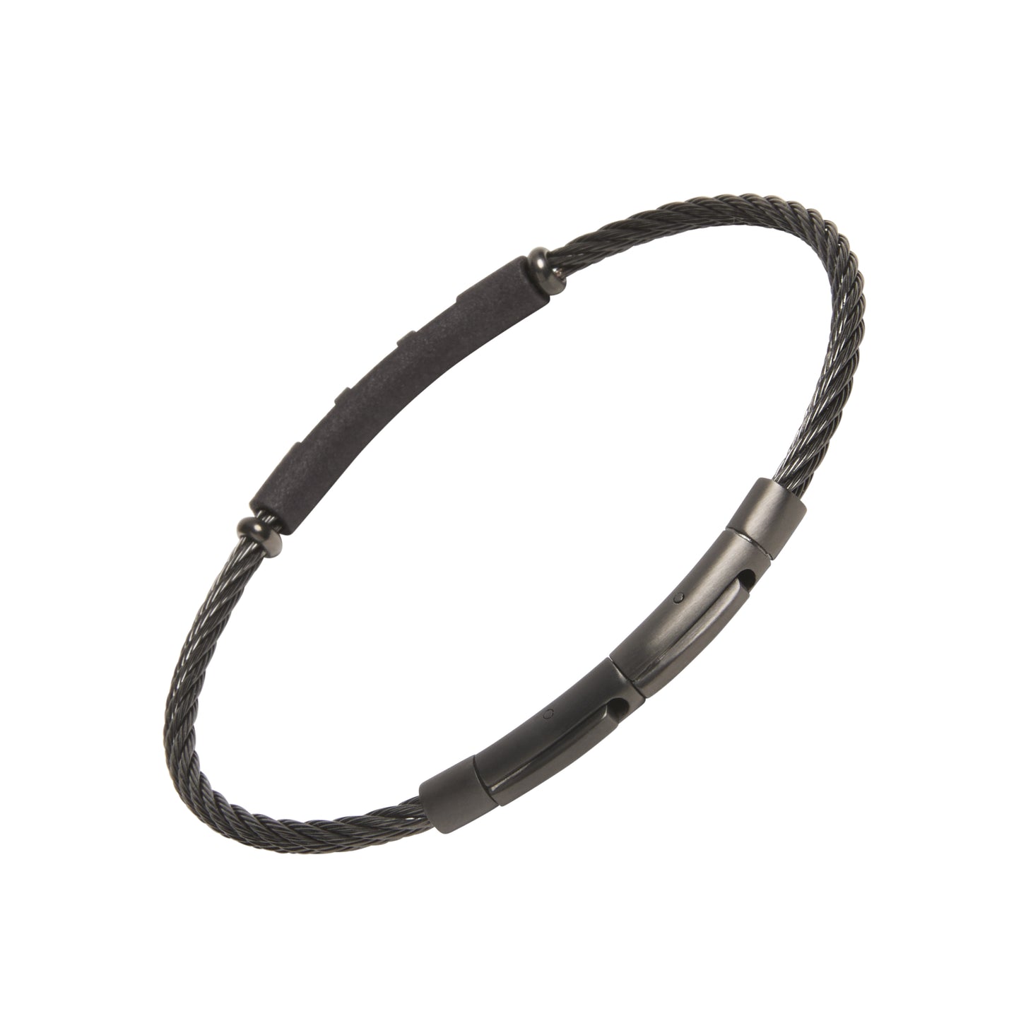 Cable Bracelet with Leather