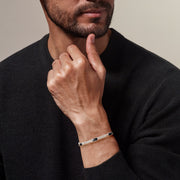Dash-5 Curb Sterling Bracelet