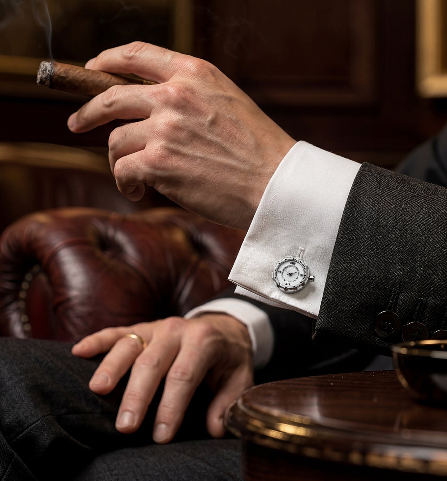 Steel Watch Cufflinks