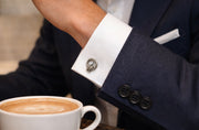 Rope Knot Horseshoe Sterling  Cufflinks
