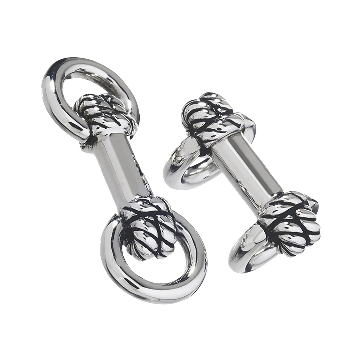 Rope Knot Horseshoe Sterling Cufflinks Jan Leslie
