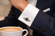 Rope Tube Sterling Cufflinks