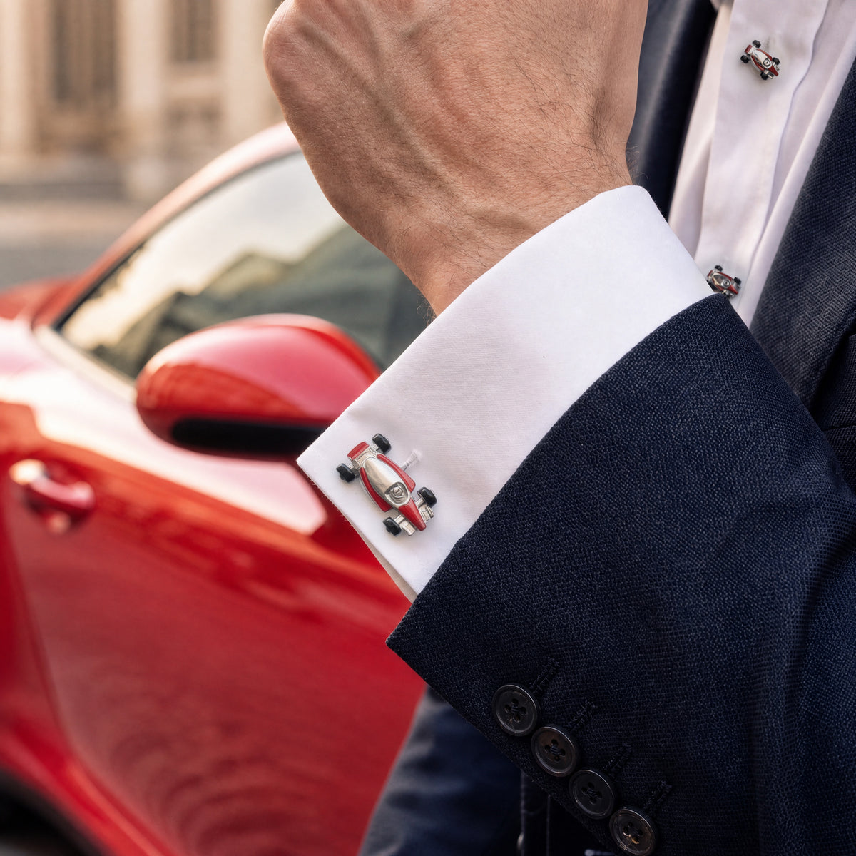Grand Racing Vintage 1970’s Cufflinks and Tuxedo Studs
