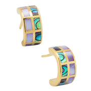 Dash Multicolor Sterling Huggie Earrings
