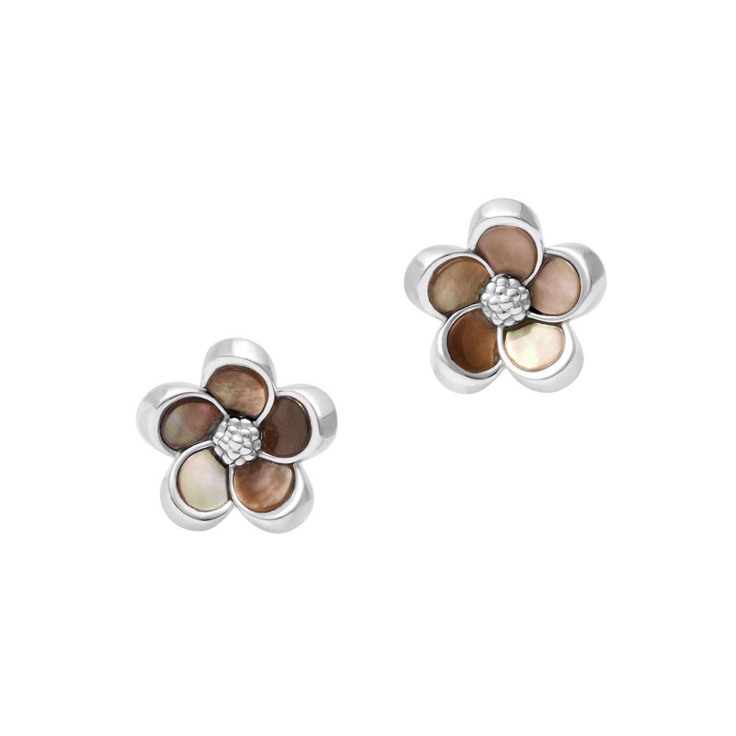 Flower Sterling Stud Earrings