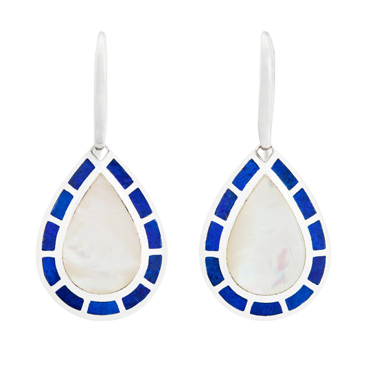 Dash Gemstone Sterling Teardrop Earrings