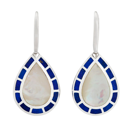 Dash Mother of Pearl Sterling Earrings