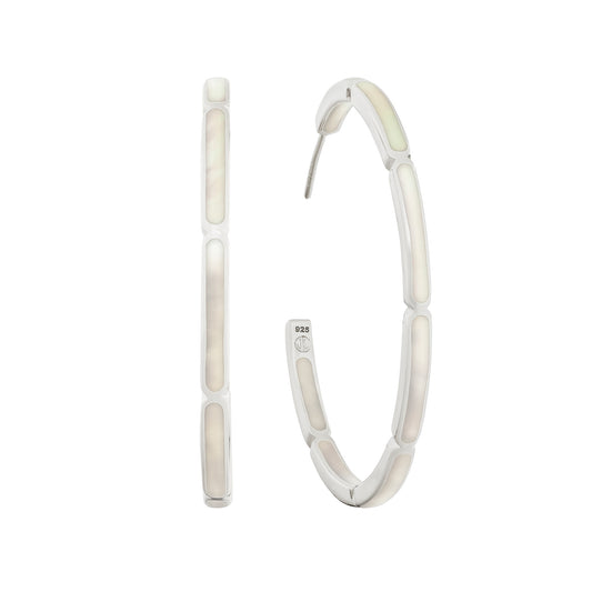 Dash Sterling Hoop Earrings