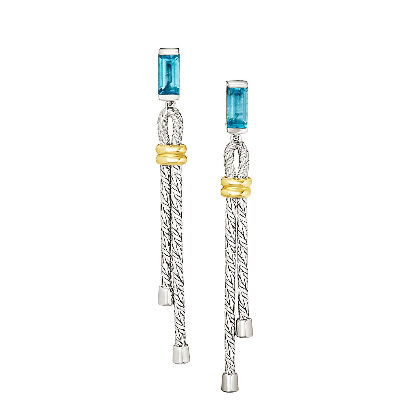 Mariselle Sterling 18k Gold Gemstone Earrings