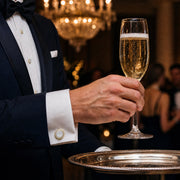 Mother of Pearl & Diamond 18K Gold Tuxedo Set