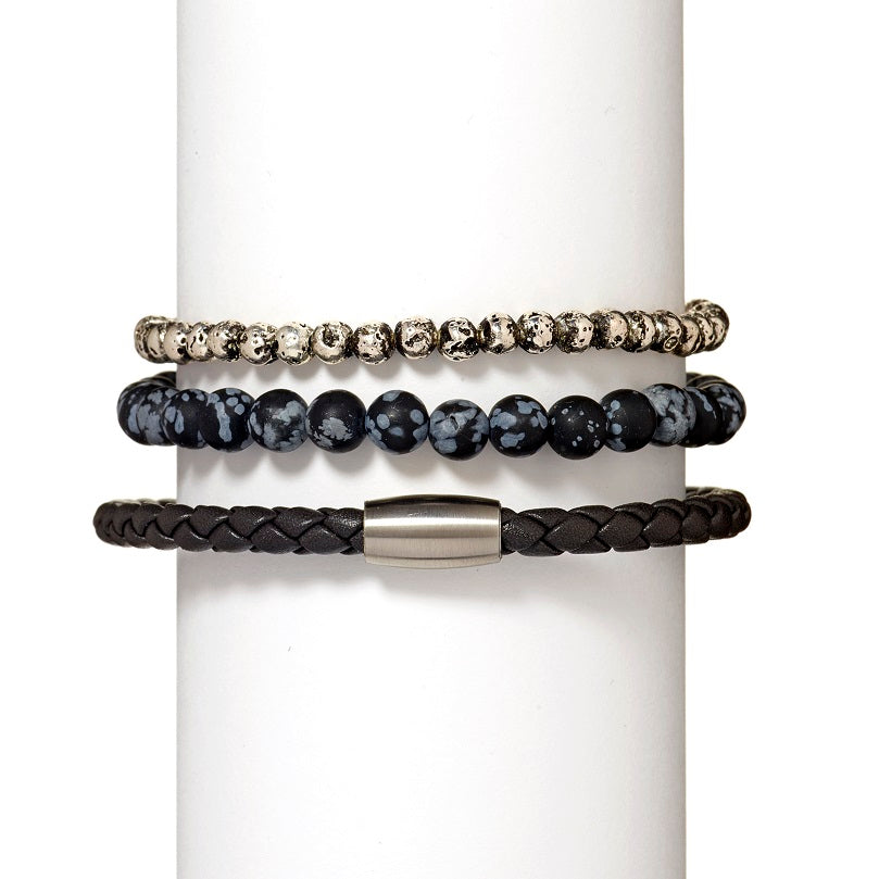 Charcoal Bracelet Stack