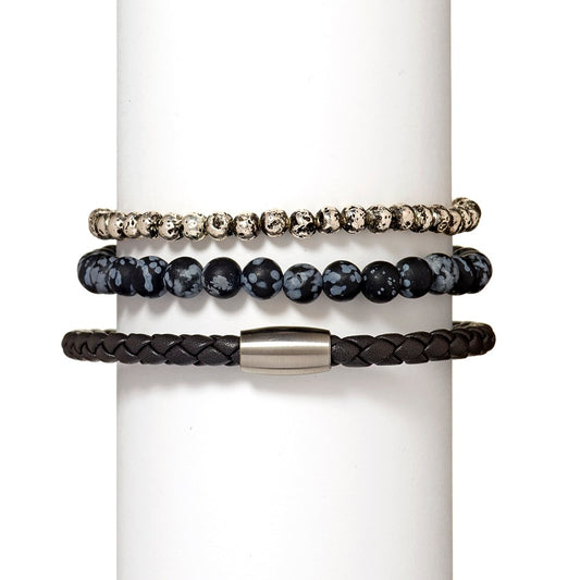 Charcoal Bracelet Stack