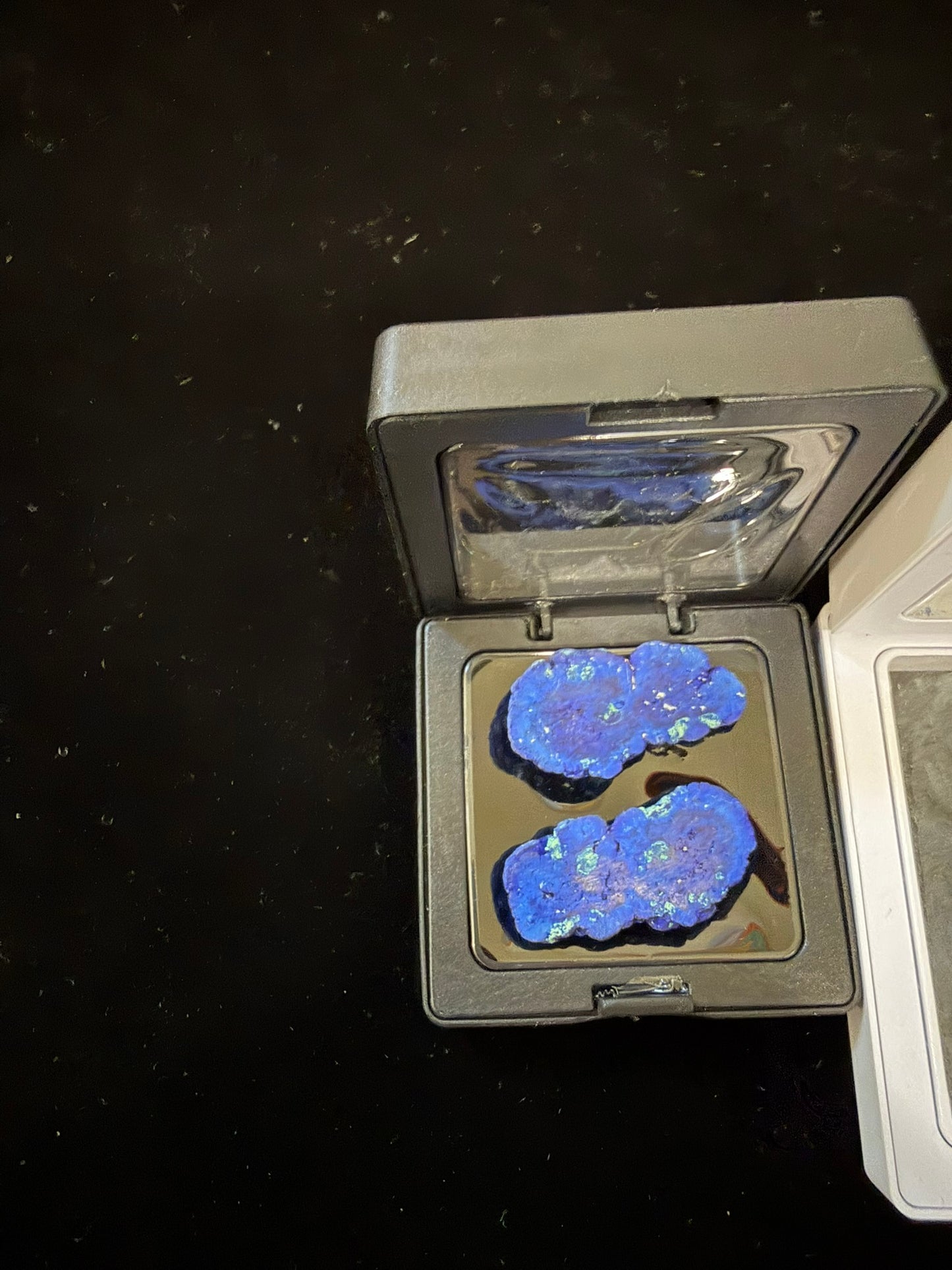 Azurite Slice Sterling Cufflink (jeff special- 2)