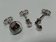 Murano Glass Bead Sterling Silver Cufflinks I Jan Leslie