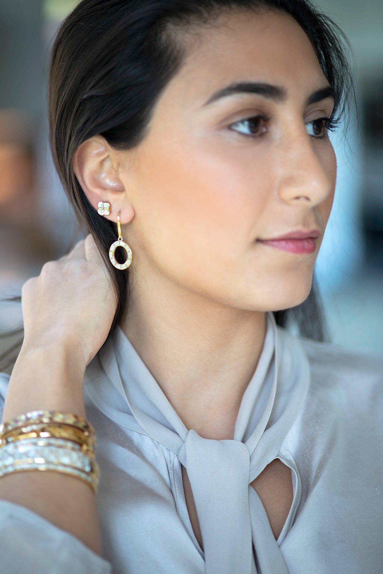 Petal Sterling Stud Earrings 2