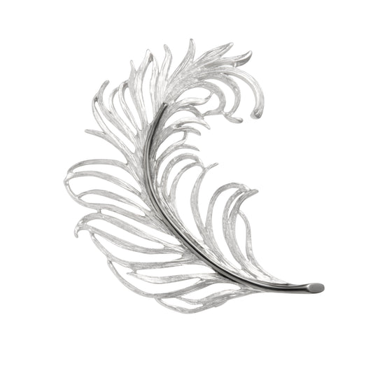 Sterling Feather Lapel Pin