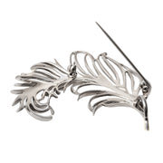 Sterling Feather Lapel Pin