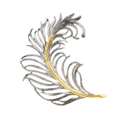 Sterling Feather Lapel Pin