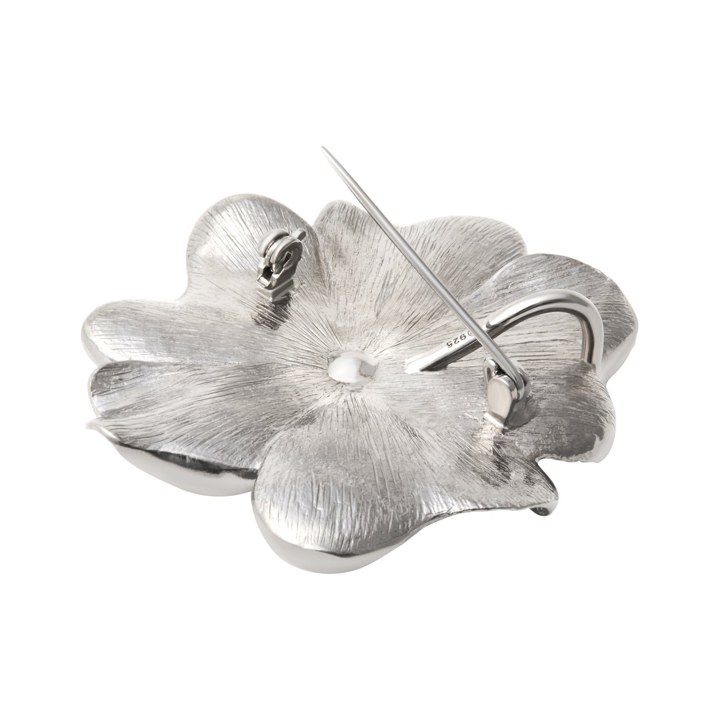 Sterling Flower Lapel Pin