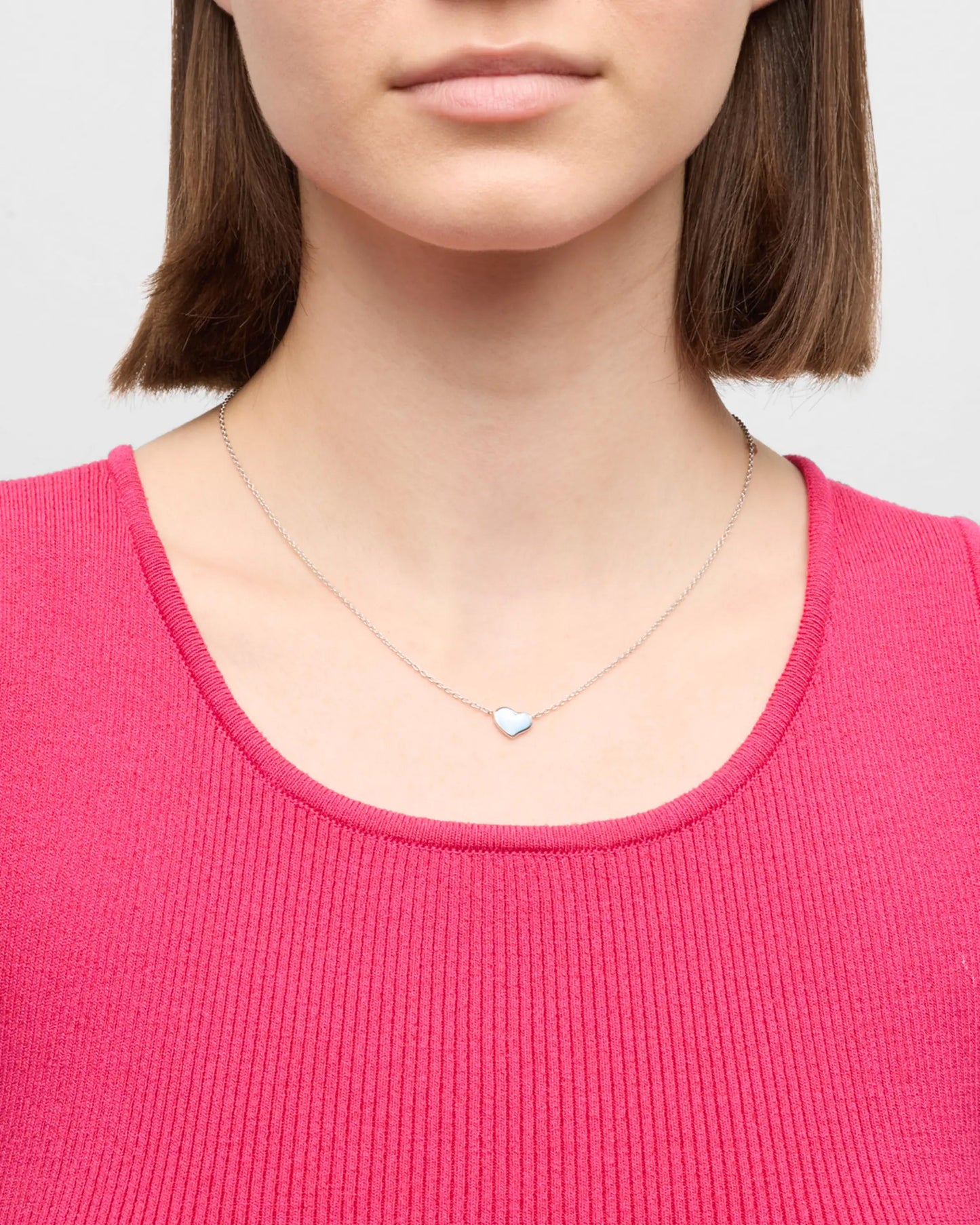 Heart Pendant Sterling Necklace