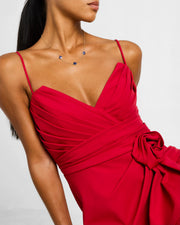 Model wearing blue lapis clover station necklace on gold chain — Jan Leslie
