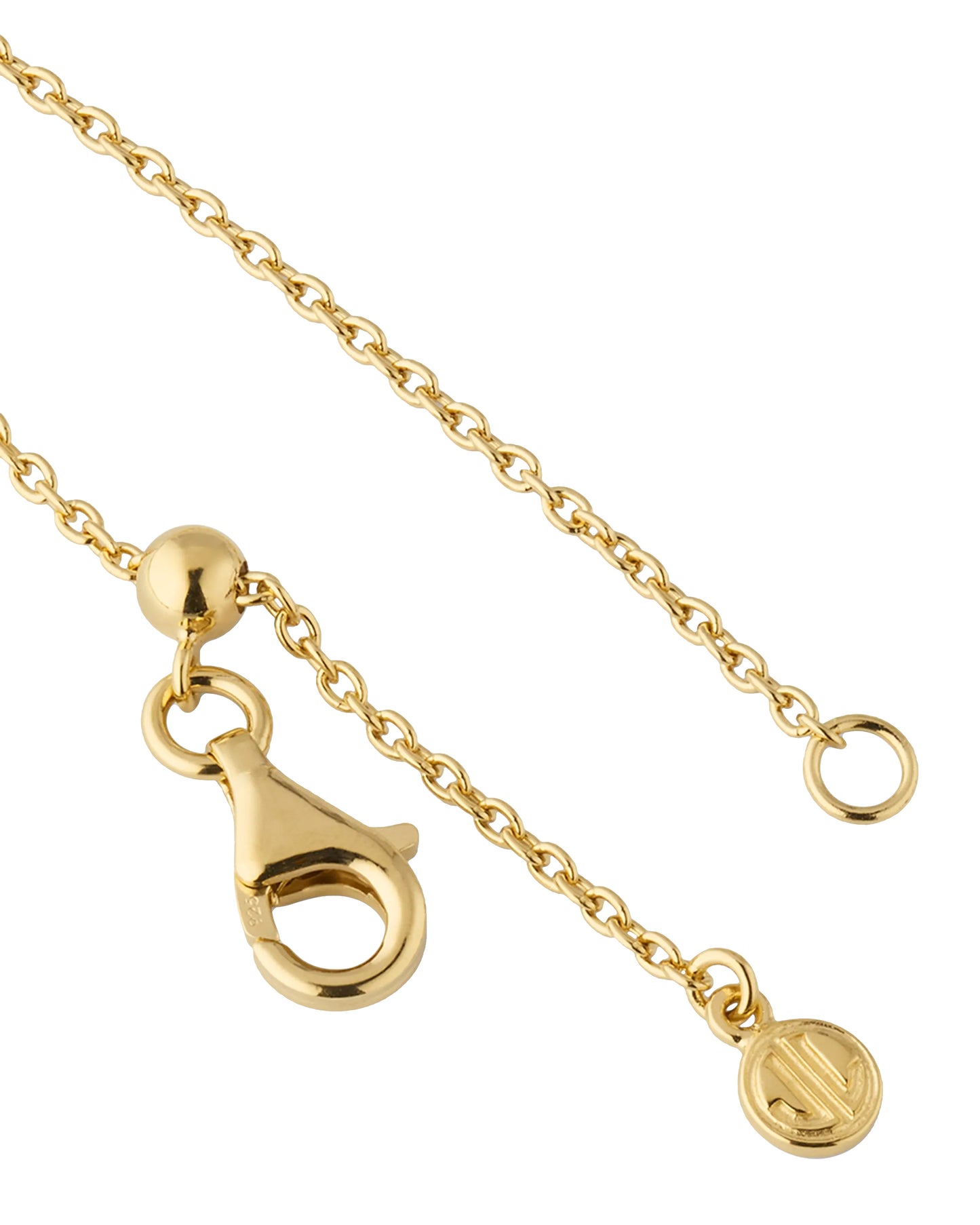 Gemstone Petal 3 Station Gold Vermeil Sterling Silver Necklace