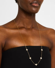 Petal 5 Station Gold Vermeil Sterling Necklace