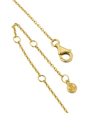 Petal Evening Gold Vermeil Sterling Pendant Necklace