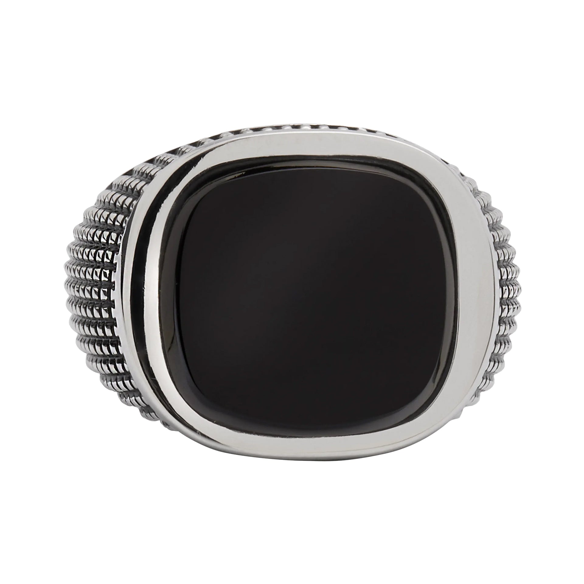 Sterling Silver Cross Etched Black Onyx Ring – Jan Leslie
