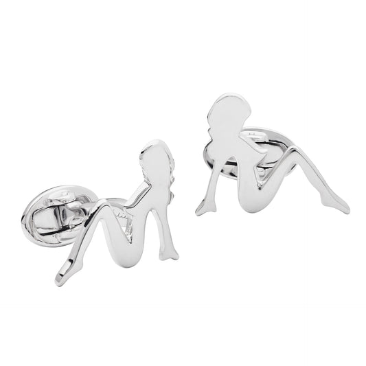 Mudflap Girl Sterling Silver Cufflinks | Jan Leslie