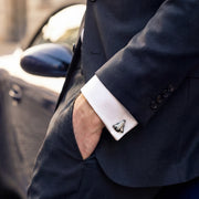 Astronaut Bobble Head & Shuttle Sterling Cufflinks