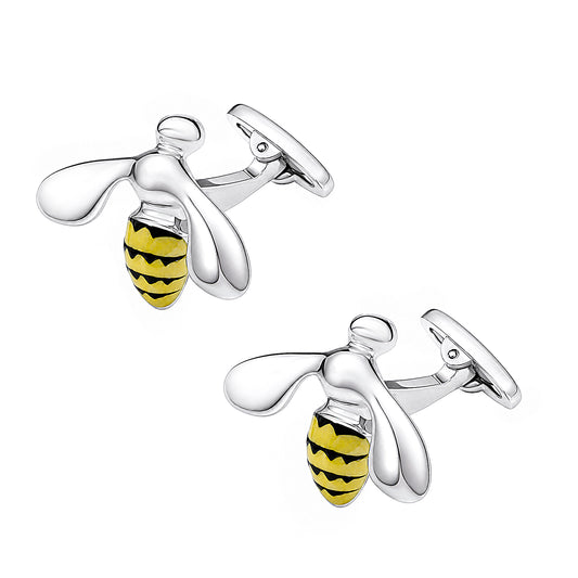 Bee Triumphant Sterling Cufflinks