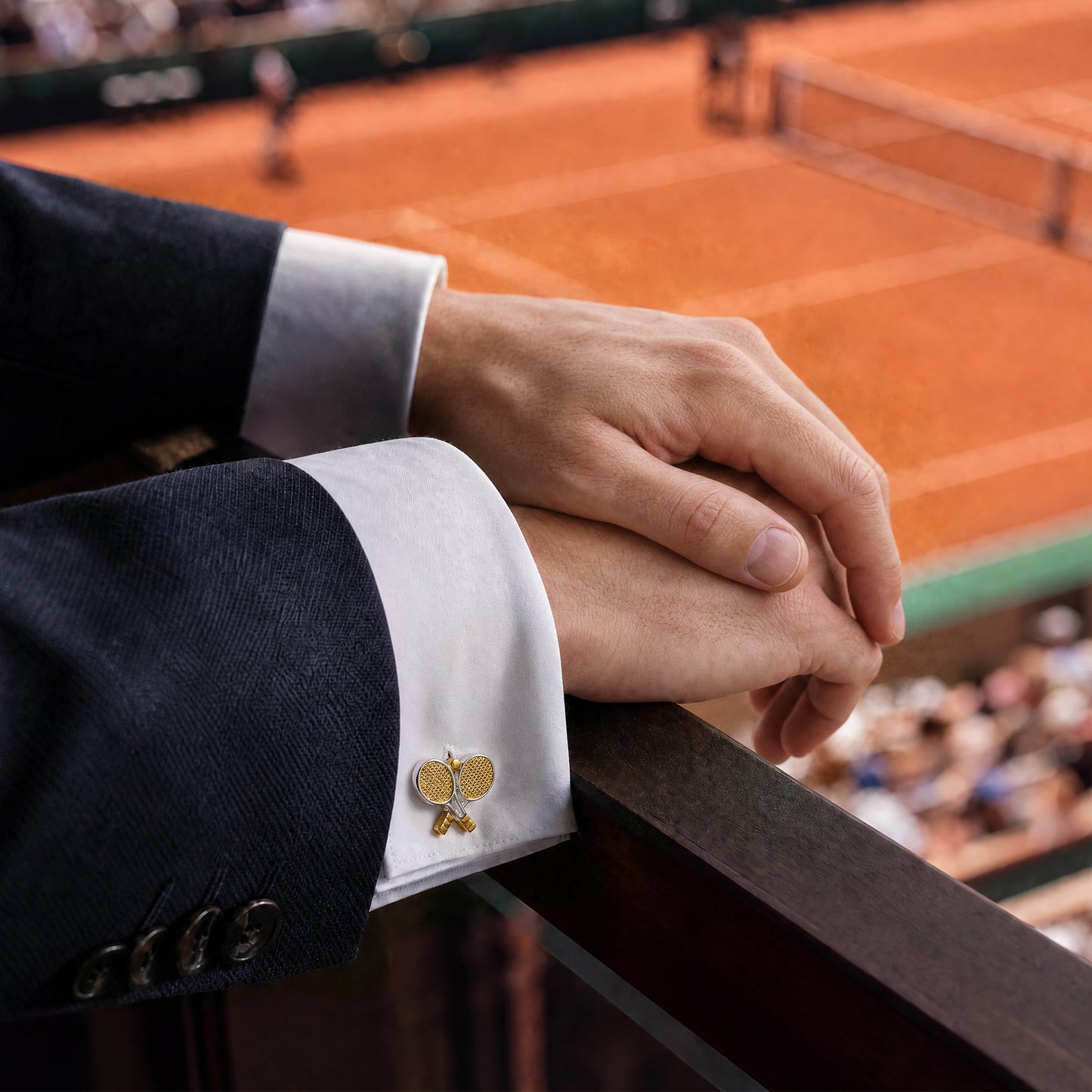 Racquet and Ball Cufflinks