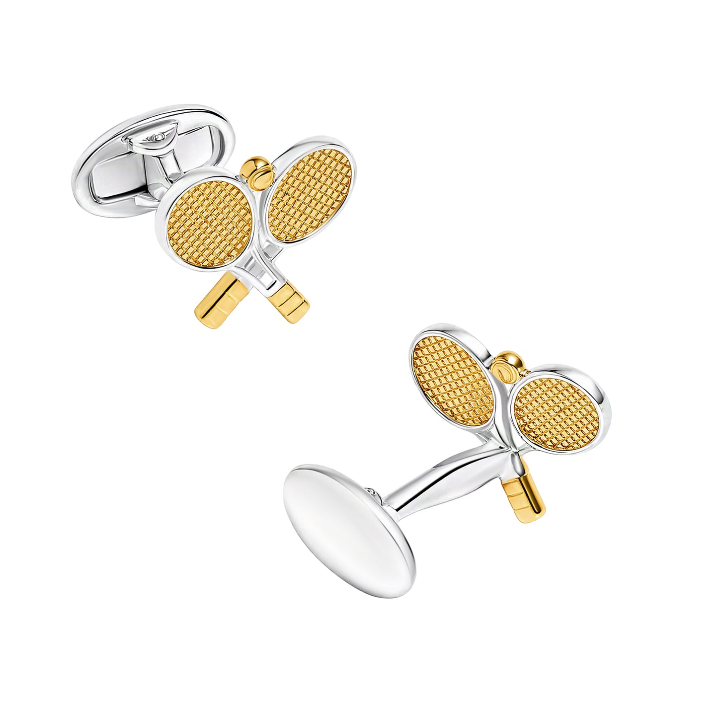 Racquet and Ball Cufflinks