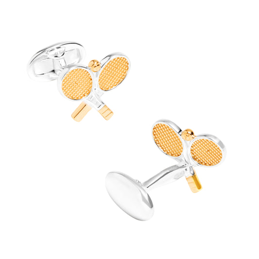 Racquet and Ball Cufflinks