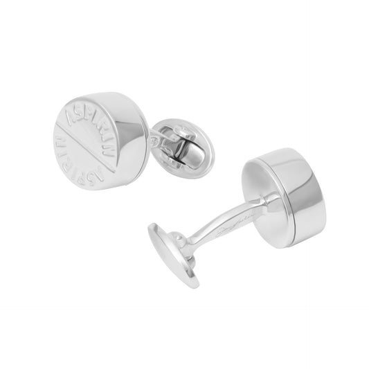 Aspirin Pill Box Sterling Cufflinks